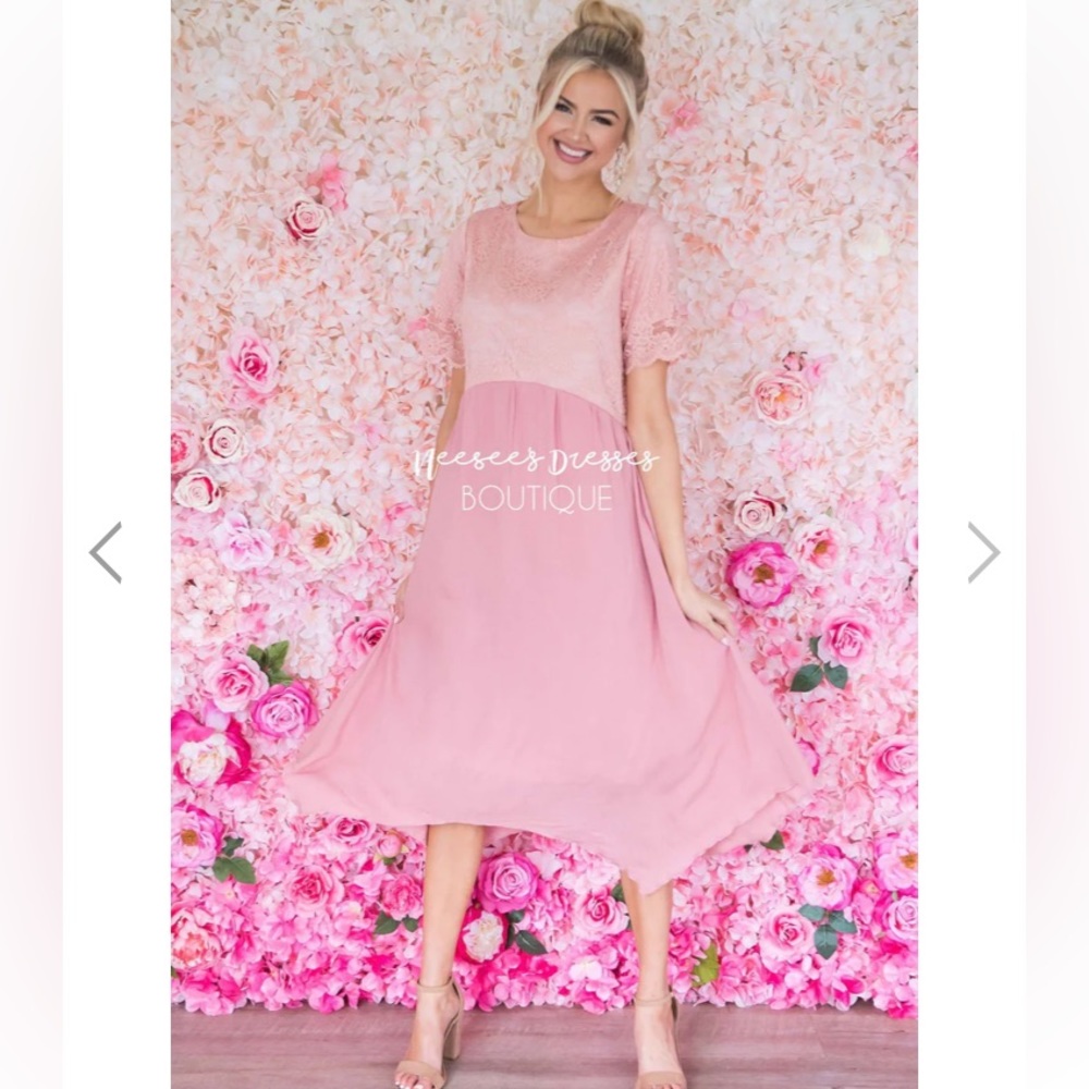 Pink Lace Dress